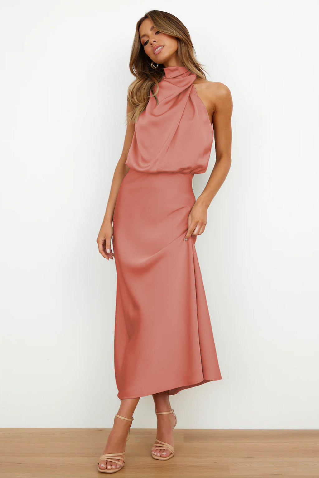 Sandra | Satin Long Dress