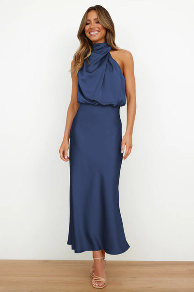 Sandra | Satin Long Dress