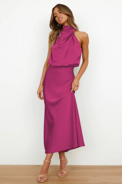 Sandra | Satin Long Dress