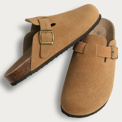 Kyma | Suede Leather Shoes - Cork Sole