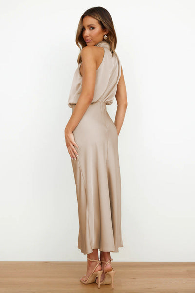 Sandra | Satin Long Dress