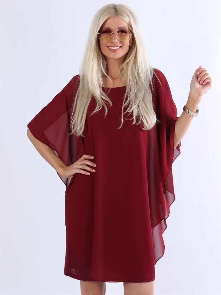 Elise™ - Tunic dress with chiffon layers