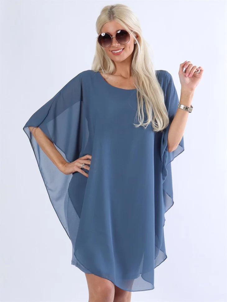 Elise™ - Tunic dress with chiffon layers