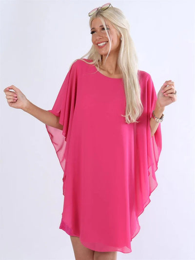 Elise™ - Tunic dress with chiffon layers