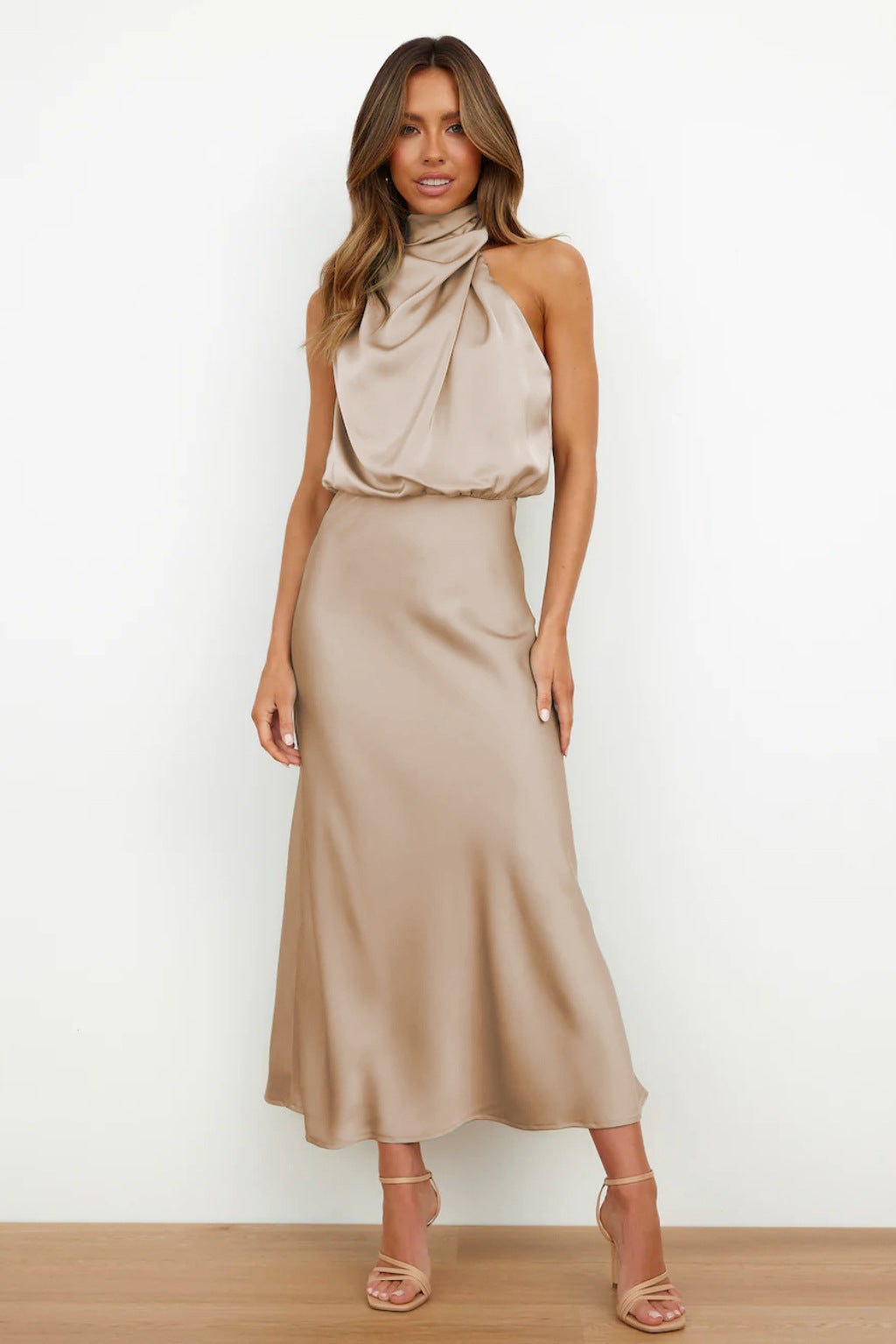 Sandra | Satin Long Dress