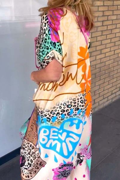 Phoebe - Colourful Leopard Dress