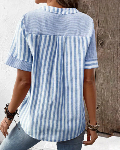 Yasmin™ Elegant Striped Blouse