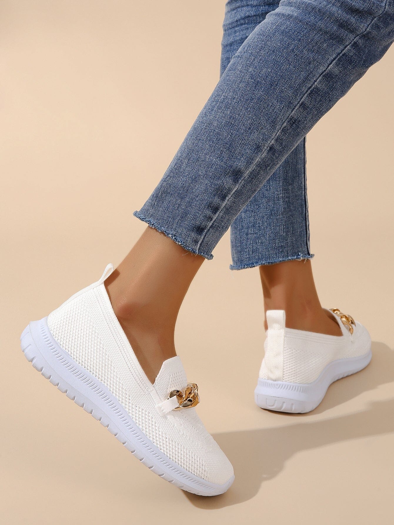 Kimberly™ - Chic trainers with chain