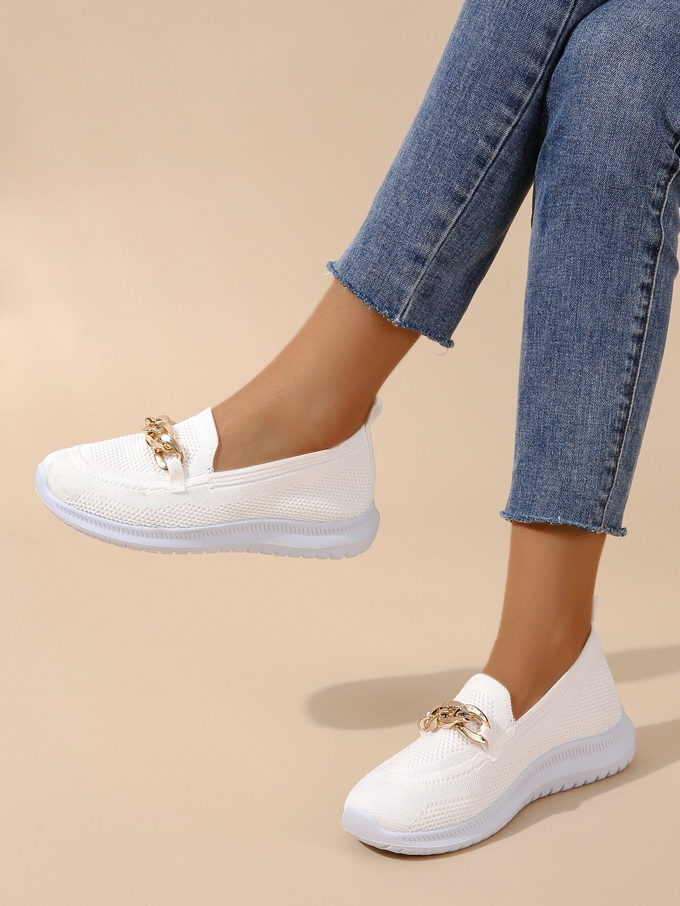 Kimberly™ - Chic trainers with chain